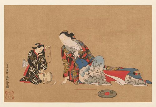 Motief uit "Selected Masterpieces of the Ukiyo-e School"