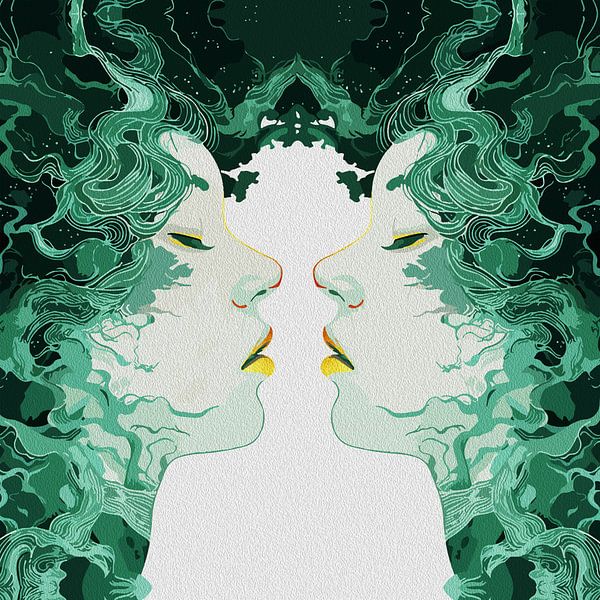 Ethereal Duality – Surreal Mirror Reflection by Ramy Salah Hefny