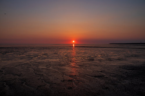 Fireball sunset