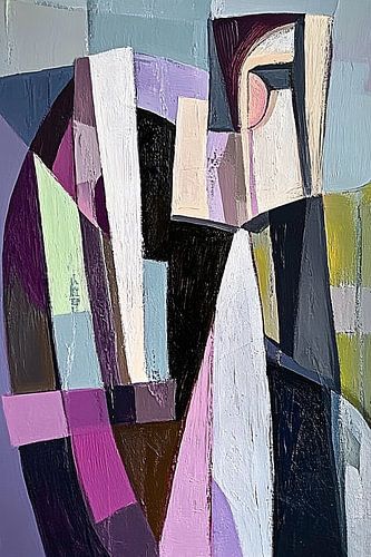 Modern abstract kunstwerk kubisme