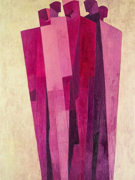 Menschen in Rosa und Lila von Kunst Laune