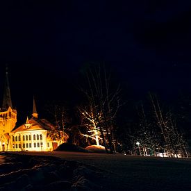 Kerk van Jokkmokk in de sneeuw van PHOTORIK