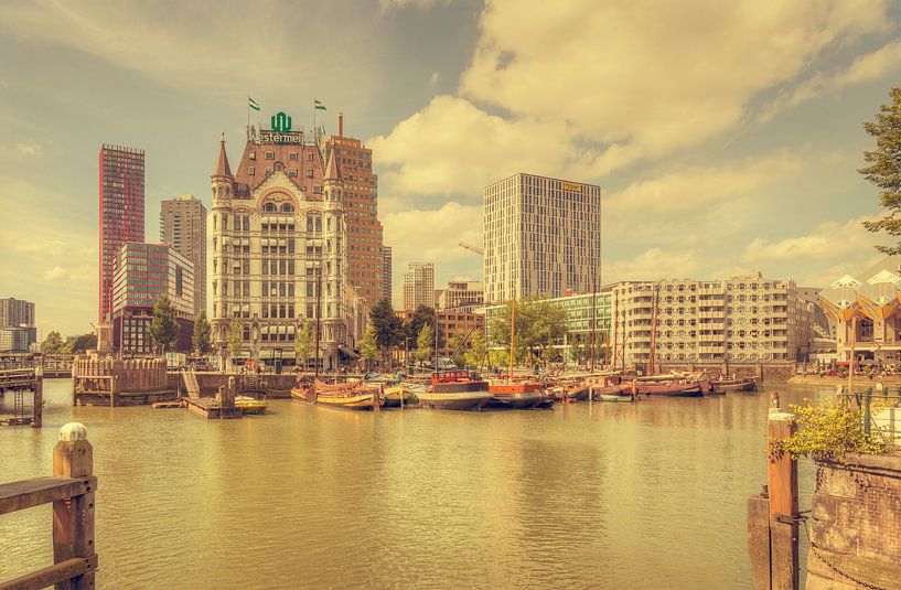 Oude Haven Rotterdam (vintage) van John Kreukniet