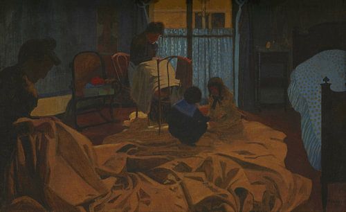 De wasvrouw, Blauwe kamer, Félix Vallotton
