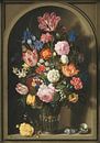 Boeket van bloemen in een stenen nis, Ambrosius Bosschaert van Meesterlijcke Meesters thumbnail