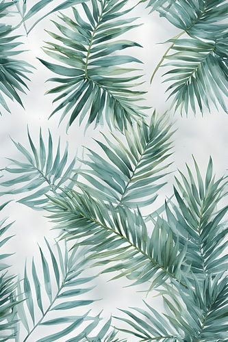 Aquatische palmbladeren