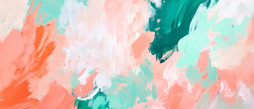 Coloured watercolours - Modern composition by Poster Art Shop