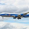 L'avion cargo Boeing 747-8 d'AirBridgeCargo. sur Jaap van den Berg