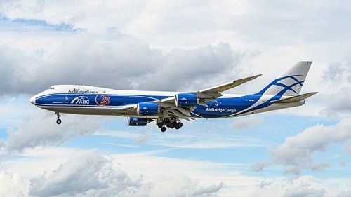 AirBridgeCargo Boeing 747-8 Frachtflugzeug. von Jaap van den Berg