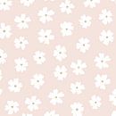 Pastel roze bloemen print - minimalistisch modern madelief van Studio Hinte thumbnail