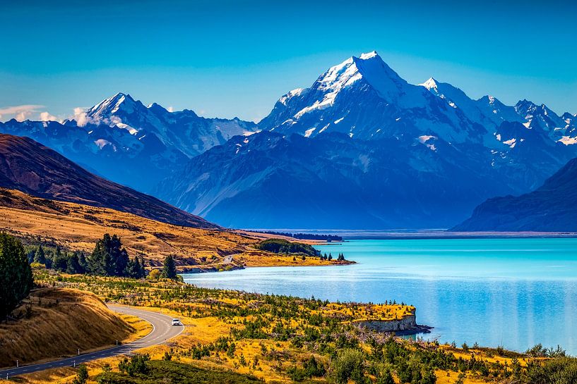 Mount Cook in Nieuw Zeeland van Antwan Janssen