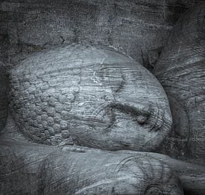 Largest reclining Buddha statue at Gal Viharaya van Inez Wijker