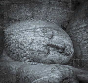 Largest reclining Buddha statue at Gal Viharaya by Inez Wijker