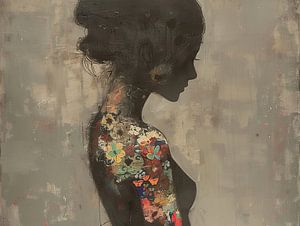 Femme tatouée | Femme de profil avec tatouage