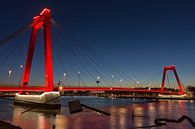 De Willemsbrug in Rotterdam van Charlene van Koesveld thumbnail