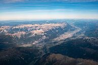 Innsbruck en de Nordkette vanuit de lucht van Leo Schindzielorz thumbnail