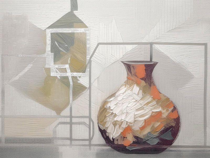 Abstrakte Vase - Japandi/Wabi Sabi Wohntrend - 3 von Studio Pieternel