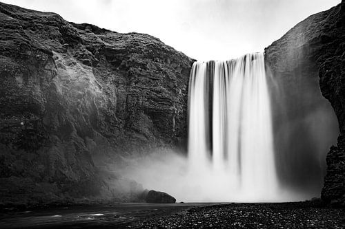 Skógafoss - Strömung und Struktur