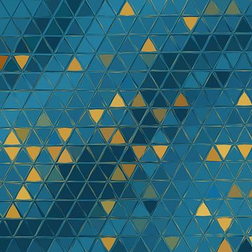 Mosaik blau gelb #mosaik von JBJart Justyna Jaszke