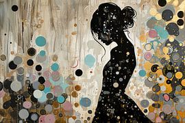 Goldene Punkte von Blickfänger Gemälde