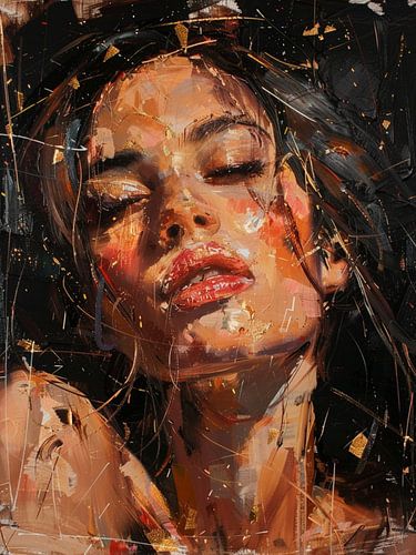 Modernes abstraktes Porträt