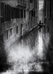 Gondolier Venice by Frank Andree