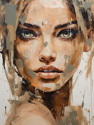 Modernes abstraktes Porträt