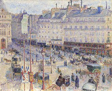 The Place du Havre, Paris (1893) by Camille Pissarro. by Studio POPPY