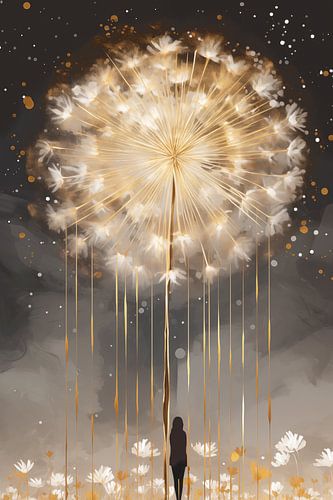 Japandi, Flowers rain by Caroline Guerain