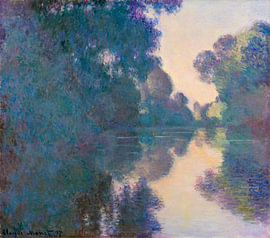 'S morgens op de Seine in de buurt van Giverny, Claude Monet