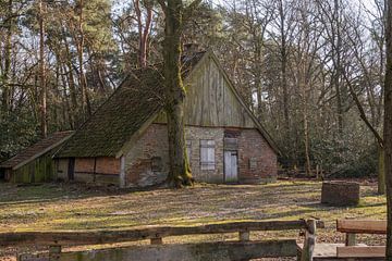oude boerderij in nederland bij buurse in het natuurgebied buurserzand