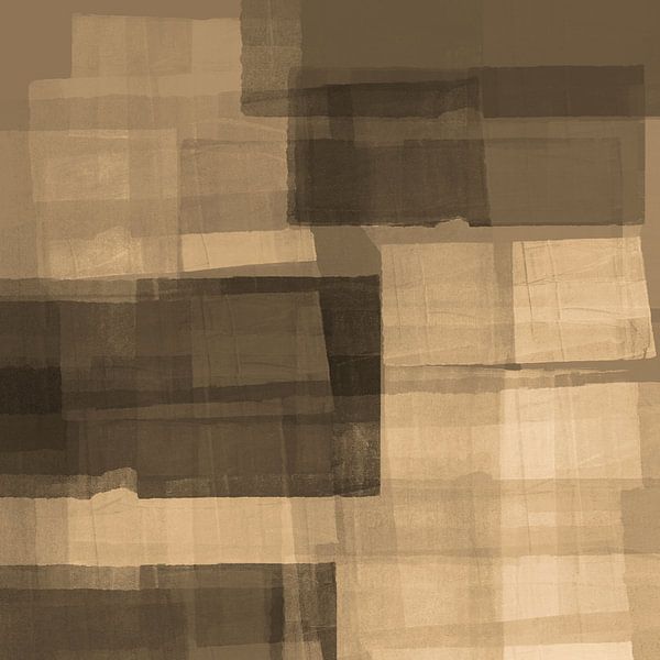Wabi-sabi simplicity in neutral beige brown colors IV by Dina Dankers