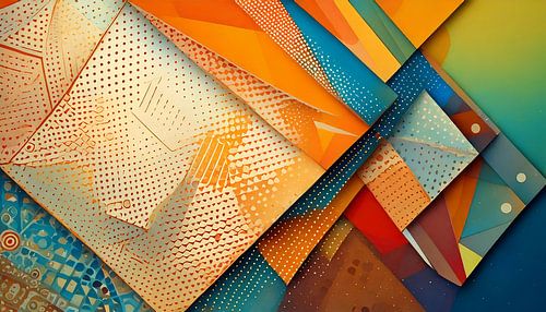 Geometrische abstracte compositie