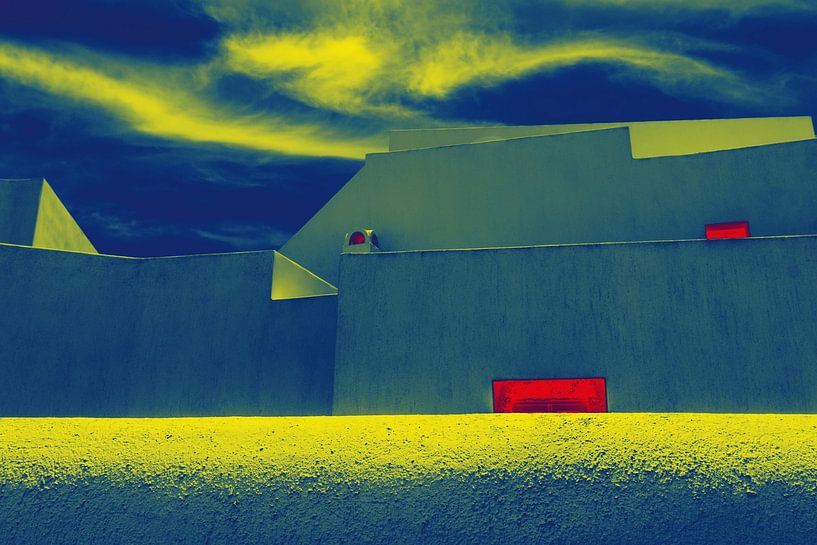 Nocturnal silence in Santorini by arte factum berlin