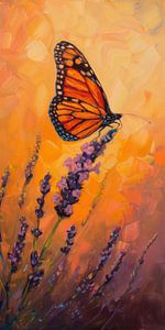 Butterfly on Lavender by Whale & Sons