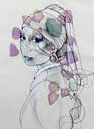 Girl with a Pearl Earring. von Kim Rijntjes Miniaturansicht