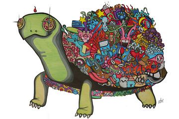 Max de schildpad a doodle van Philipp Sachs
