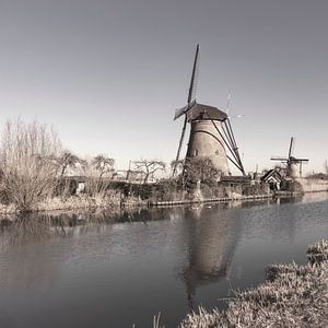Mühlen. Kinderdijk. Holland. Neues Ländliches. Erbe.