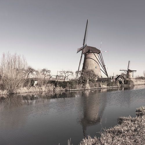 Molens. Kinderdijk Zuid Holland. Nieuw Landelijk. Erfgoed.