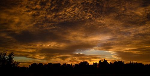 Zonsondergang Kasteel Assumburg