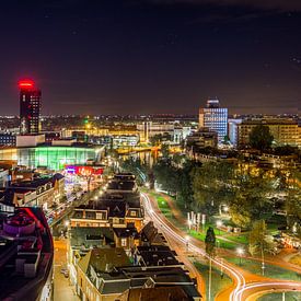 Leeuwarden by night van Alex De Haan