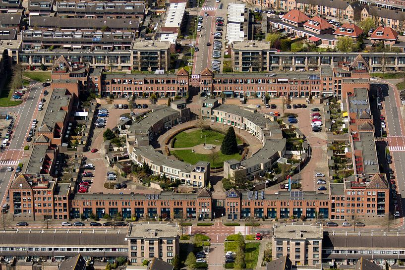 Burchtplein, Leyhof, Leiderdorp, Niederlande (Holland) von Meindert van Dijk