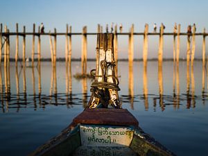 Aufnahmen der U Bein Brücke in Mandalay, Myanmar von Shanti Hesse