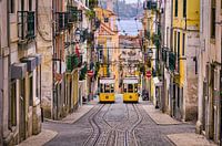 Historische Seilbahn in Lissabon, Portugal