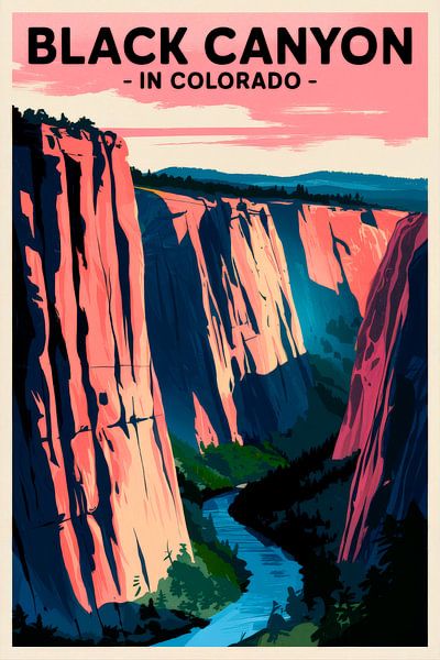 Zwarte kloof, Colorado van Poster Art Shop