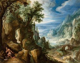 Paysage montagneux avec Saint Jérôme, Paul Bril