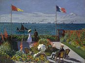Garten bei Sainte-Adresse, Claude Monet von Meesterlijcke Meesters Miniaturansicht