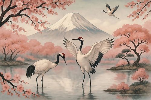 L'harmonie des cerisiers en fleurs