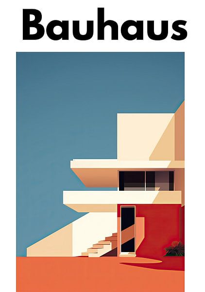 Bauhaus poster art print by Niklas Maximilian