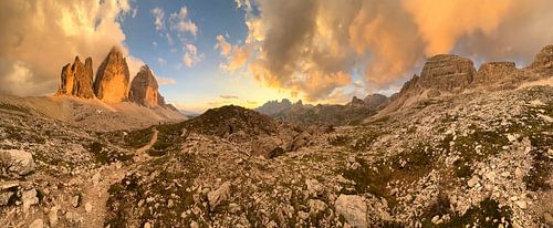 Panoramafoto Drei Zinnen von Sven Frech